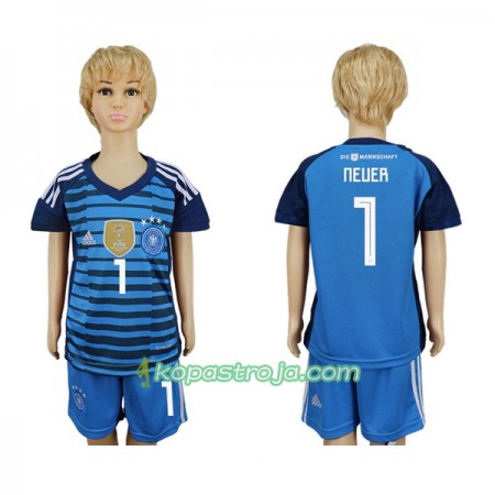 Billiga Fotbollströjor Tyskland Neuer 1 Målvakt Barn VM 2018 Hemma tröja